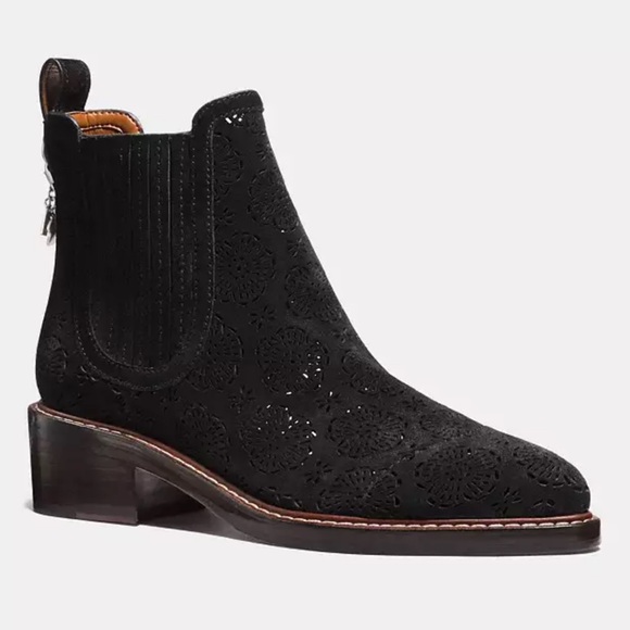 Coach Bowery Chelsea Boot with Cut Out Tea Rose-9 - Picture 2 of 9